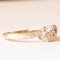 Vintage Toi Et Moi in 9k Yellow Gold with Diamonds, 1950s, Image 6