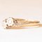Vintage Toi Et Moi in 9k Yellow Gold with Diamonds, 1950s, Image 3