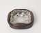 French Bent Leather and Cut Crystal Ashtray by Jacques Adnet, 1960s, Image 6