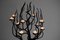 Large Tree-Shaped Candleholder in Hand Forged Steel, 1970s 5