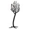 Large Tree-Shaped Candleholder in Hand Forged Steel, 1970s 1
