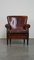 Leather Armchair with Finish and Deep Color 3
