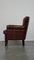 Leather Armchair with Finish and Deep Color 6