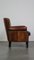 Leather Armchair with Finish and Deep Color 4