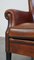 Leather Armchair with Finish and Deep Color 10