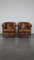 Vintage Leather Club Chairs, Set of 2, Image 1