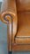 Brown Leather Wing Chair 11