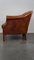 Club chair in pelle inglese color cognac, Immagine 6