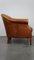 Club chair in pelle inglese color cognac, Immagine 4
