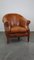 Club chair in pelle inglese color cognac, Immagine 1