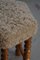 Sgabelli Danis in quercia e lana d'agnello, anni '50, set di 2, Immagine 15