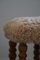 Sgabelli Danis in quercia e lana d'agnello, anni '50, set di 2, Immagine 9