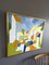 Bloques suburbanos, pintura al óleo, años 50, acrílico sobre lienzo, enmarcado, Imagen 4