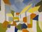 Suburban Blocks, Oil Painting, 1950s, Acrylic on Canvas, Framed 9
