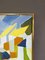Suburban Blocks, Oil Painting, 1950s, Acrylic on Canvas, Framed 8