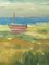 Splendore costiero, dipinto a olio, anni '50, con cornice, Immagine 9