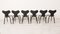 Sillas de comedor modelo Grand Prix en negro de Arne Jacobsen para Fritz Hansen, 2019. Juego de 6, Imagen 4
