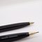 65 Custom Black Writing Set with Case in 14k Gold Plated from Parker, 1980s, Set of 3 18