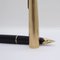 65 Custom Black Writing Set with Case in 14k Gold Plated from Parker, 1980s, Set of 3 10