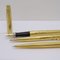 75 Custom Insignia Writing Set with Case in 14k Gold Plated from Parker, 1980s, Set of 3 15