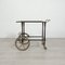 Vintage Wood and Brass Bar Trolley, Italy, 1960s 2