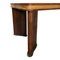Vintage Mahogany Table with Black Glass Top, 1980s, Image 4