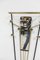 Wandgarderobe mit Atypischem Spiegel aus Goldenem Messing & Schwarz, 1960er 2