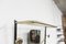 Wandgarderobe mit Atypischem Spiegel aus Goldenem Messing & Schwarz, 1960er 17