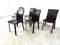 Italian Leather Dining Chairs, 1980s, Set of 6 7