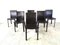 Italian Leather Dining Chairs, 1980s, Set of 6 1