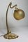Art Nouveau Lamp in Bronze and Glass Paste from Lucien Gau, 1960s, Image 11