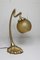 Jugendstil Lampe aus Bronze & Glaspaste von Lucien Gau, 1960er 1