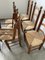 Brutalist Oak Straw Chairs by Charles Dudouyt, 1950s, Set of 6, Image 29