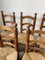 Brutalist Oak Straw Chairs by Charles Dudouyt, 1950s, Set of 6, Image 26