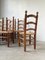 Brutalist Oak Straw Chairs by Charles Dudouyt, 1950s, Set of 6 24