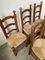Brutalist Oak Straw Chairs by Charles Dudouyt, 1950s, Set of 6 20