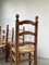 Brutalist Oak Straw Chairs by Charles Dudouyt, 1950s, Set of 6 23