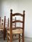 Brutalist Oak Straw Chairs by Charles Dudouyt, 1950s, Set of 6, Image 23