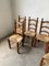 Brutalist Oak Straw Chairs by Charles Dudouyt, 1950s, Set of 6, Image 10