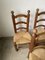 Brutalist Oak Straw Chairs by Charles Dudouyt, 1950s, Set of 6 11