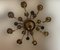 Large Bronze and Brass Chandelier, 1950s 4