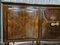 Großes Nussholz Sideboard mit Ahorn Intarsien und Glasplatte, 1940 12