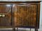 Großes Nussholz Sideboard mit Ahorn Intarsien und Glasplatte, 1940 23