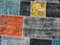 Tappeto vintage patchwork colorato, anni '60, Immagine 2