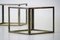 Vintage Brass Coffee Table with Nesting Tables from Maison Charles, 1960s, Set of 5 9
