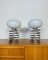 Lámparas de mesa en espiral vintage de cromo de Honsel Leuchten, años 70, Imagen 1