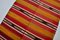 Striped Handmade Wool Rug, 1960s 8