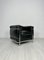 Vintage Black Leather LC2 Armchair by Le Corbusier for Cassina, 1990s 1