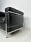Vintage Black Leather LC2 Armchair by Le Corbusier for Cassina, 1990s 4