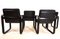 Rosenthal Hombre Leather Dining Chairs by Burkhard Vogtherr, 1970s, Set of 4 5
